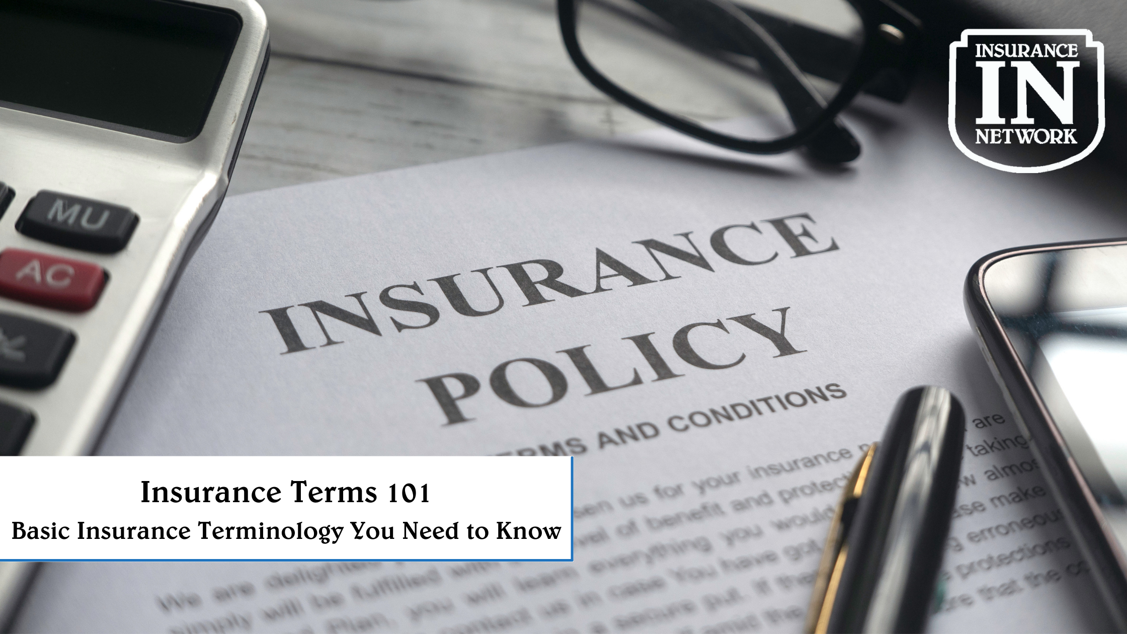 basic insurance terminology
